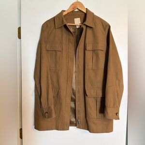 H&M Tan Field Jacket with Multiple Pockets